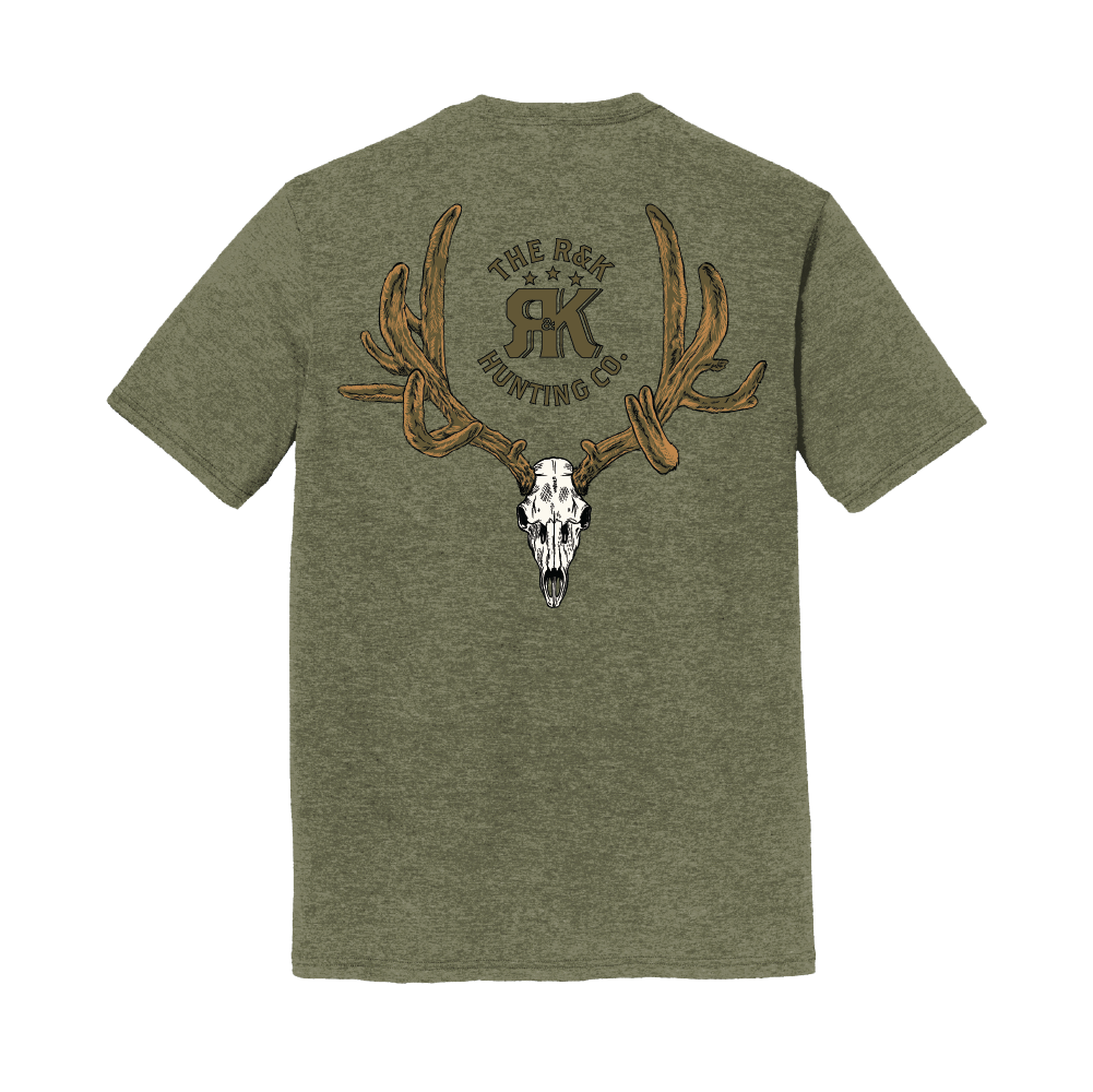 Velvet Muley T - Military Green