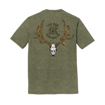 Velvet Muley T - Military Green