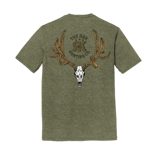 Velvet Muley T - Military Green