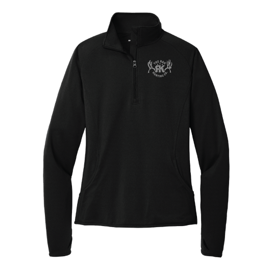 Ladies Crest 1/4 Zip - Black